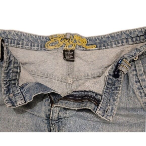 Vintage Grunge Y2k Enyce Mens 40x32 Denim Wide Leg Jeans - Picture 7 of 7